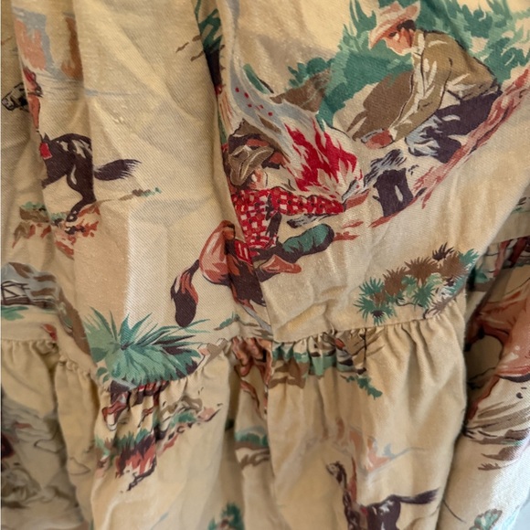 Ralph Lauren Women's Equestrian Print Skirt - Beige and Red - Picture 4 of 6